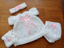 Hand Knitted Dolls Clothes To Fit 12"-14" Doll CPK/REBORN /BERENGUER/TEDDY etc