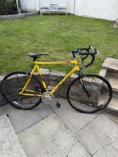 Road Racing Bike Yellow Viking XRR Road Race Bicycle Skinny Tyres Lightweight