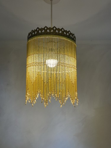 Vintage retro glass beaded - vintage,
