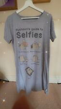 Pusheen Pyjamas Grey Cat Cute PJs Loungewear Dress UK 8
