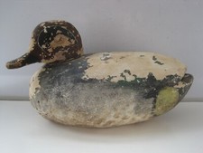 Vintage / Antique Wooden Polychrome Painted Decoy Duck