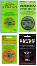 Drennan Pike Wire - Super Trace - Green - 7 Strand - Soft - All Sizes Available