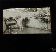 Magic Lantern Slide THE PACKHORSE BRIDGE BOTTESFORD LEICESTERSHIRE C1910 PHOTO