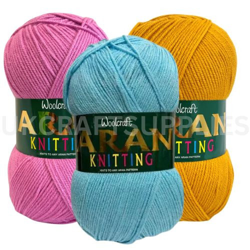 Woolcraft aran wool 400g - wool,