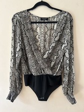 Grey Snake Skin Pattern Faux