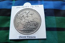 1890 Victorian Silver Crown (Ag .925)  Queen Victoria pre 1920