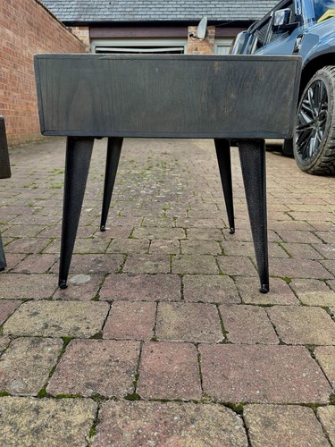 Dark grey wooden - dark, table