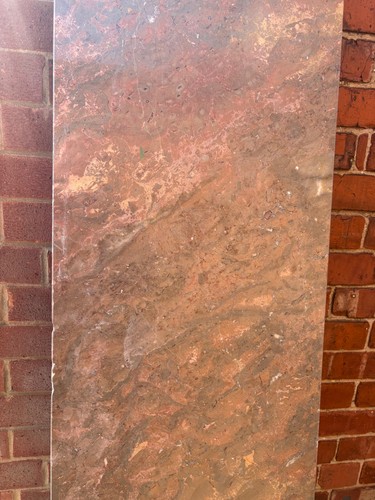 Cream brown marble effect - &,
