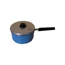 Tefal Aluminium Cooking Pot Blue With Scratches Brand New Vintage 