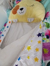 Kids yellow dog happy nappers sleeping bag play bedding size medium age 6-10