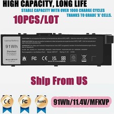 10PCS/ MFKVP Battery FOR Dell