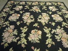 A decorative Kashmir chainstitch large carpet (  12ft. x 9ft. )