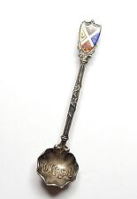 Antique/Vintage Silver Montreal Souvenir Spoon 925 Sterling Enamel  3.7grams