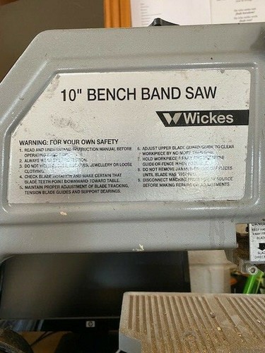 Wickes bench band - 10'', saw