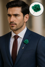 Emerald Green Men's Felt Lapel