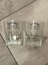 Jack Daniel's Old No. 7 Tennessee Whiskey  3"Shot Glasses, Set of 2,  Glasses