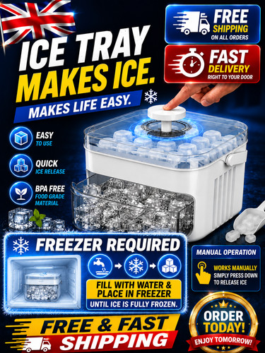Portable ice tray - tray, with