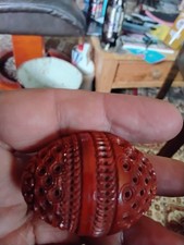 Antique Carved Coquilla Nut Pomander  5.2 Cm Expertly Carved No Damage