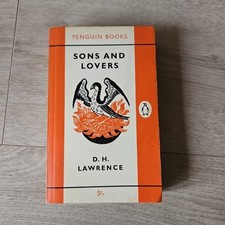 D.H Lawrence Sons And Lovers Vintage Orange Penguin Paperback Book