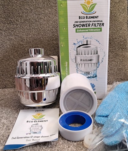 Shower water filter removes - shower, filter.