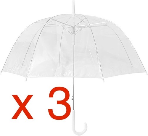 Pack clear dome umbrellas - clear,