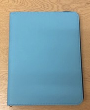A4 BLUE  ZIPPED Portfolio