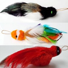 Realistic Feather Bird Cat Toy