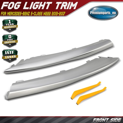 Front chrome bumper grille - 2x,