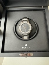 Hublot Classic Fusion 581 Titanium Diamonds Black Dial
