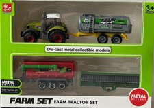 Farm Tractor Set 2 Trailer