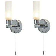 Pair of Modern Chrome IP44