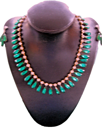 Vintage faux emerald - vintage, crystal