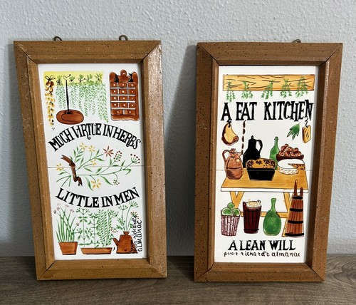 Enesco vintage 50s framed - framed, tile