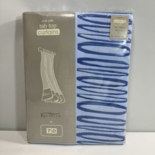 Rectella Tab Top Curtains Blue