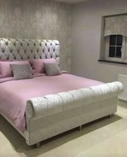NEW CHESTERFIELD SLEIGH BED