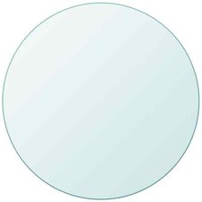 Table Top Tempered Glass Round 400 mm vidaXL