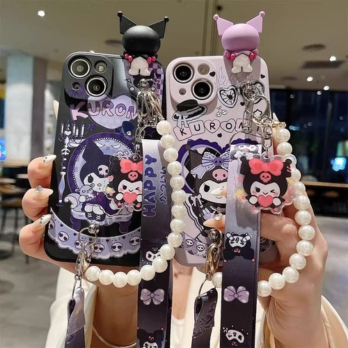Purple black kuromi phone - purple/black,