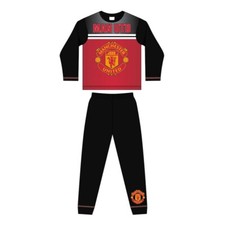 Boys Manchester United long pyjamas 4 - 12 yrs man utd football pjs