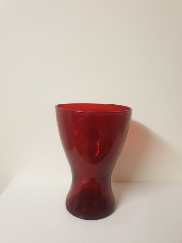 Ikea large glass - ruby, vase
