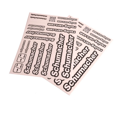 Schumacher decal sheet black - schumacher,
