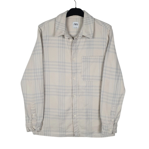 Zara cream check shirt - zara,