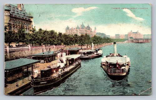 Postcard london thames - postcard,