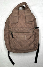 Marc Jacobs Quilted Nylon Backpack Biege School Bookbag