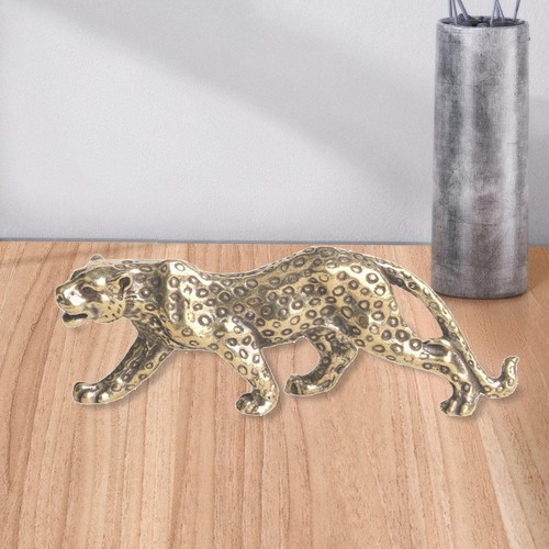 Retro leopard statue brass - retro,