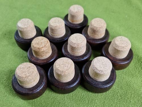 Ten wooden bottle