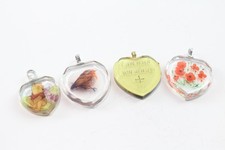 Bradford Exchange Sterling Silver Pendants Winnie the Pooh Robin Floral x 4 (8g)