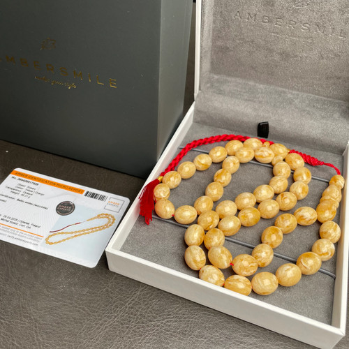 Handmade honey amber misbaha - handmade,