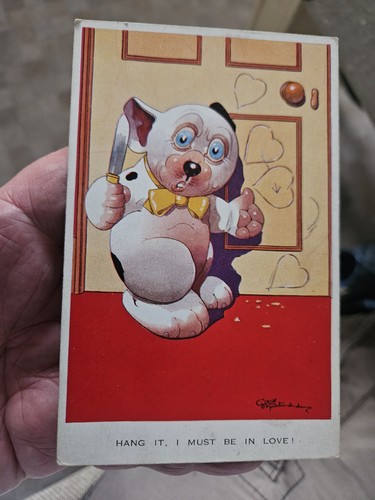 1920s postcard bonzo the dog - postcard,