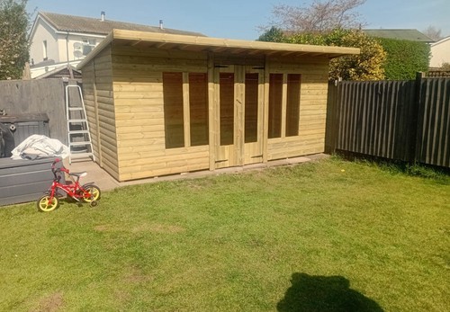 14x8 pent summerhouse made - pent,