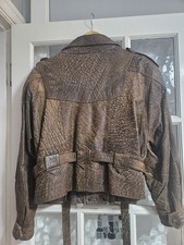 Vintage Echtes Leder Brown